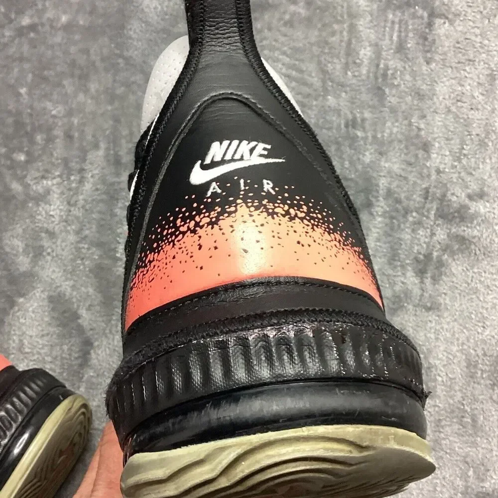 Nike Men's Black and Orange Athletic Shoes - Picture 12 of 16